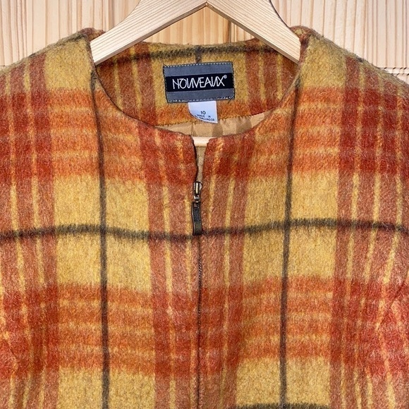 NOUVEAUX Multi-color Women’s Wool Blend Jacket Size 10 Made in El Salvador - Picture 3 of 16